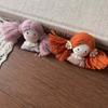 Handmade Braid Girl Doll Fabric Cotton Filled Mini Cartoon Doll  Clothing Decoration