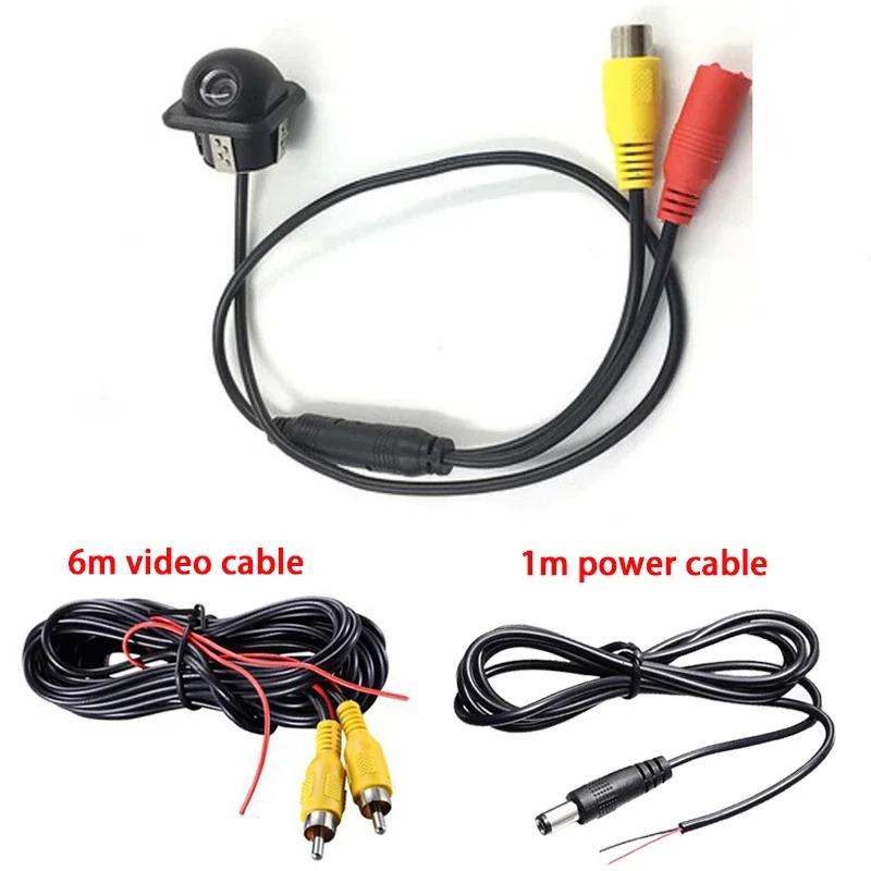 Car Rear View Camera with Video Cable Night Vision Reversing Auto Parking Camera IP68 Waterproof CCD LED Auto Backup Monitor HD