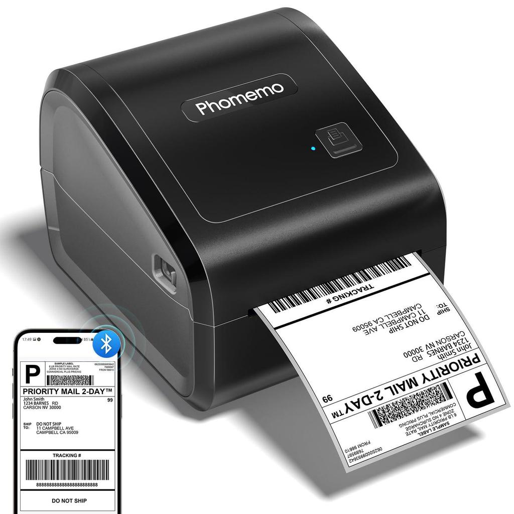 Phomemo Express Printer: Portable Wireless Thermal Label Maker, Inkless and Mobile Phone Compatible.