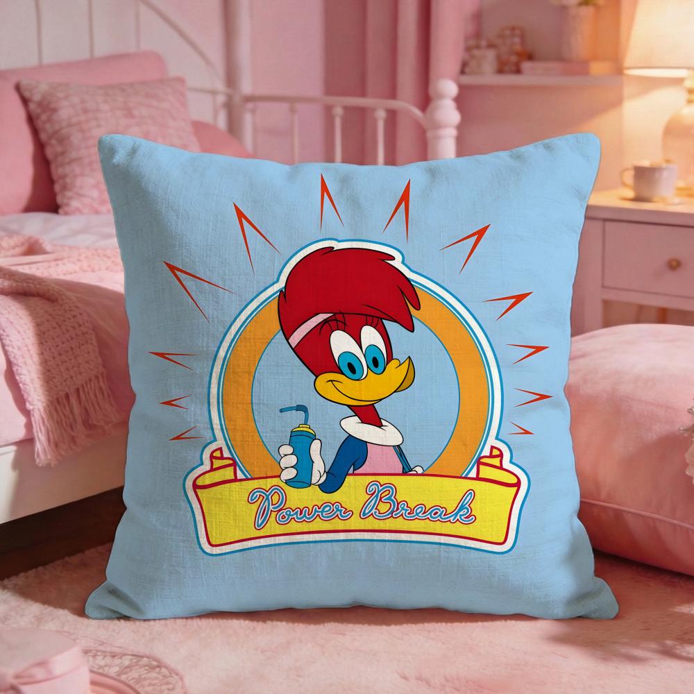 Woody WWoodpeckers Anime Cushion Cover Premium Comfort Reversible Pillow Cove Two In One Design For Any Room Car Interior