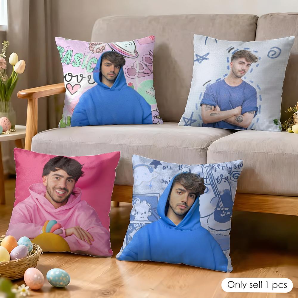 Celebrity Fede VVigevani Cushion Cover Silky Short Plush Invisible Zipper Dustproof Sofa Pillow Case for Home Decor