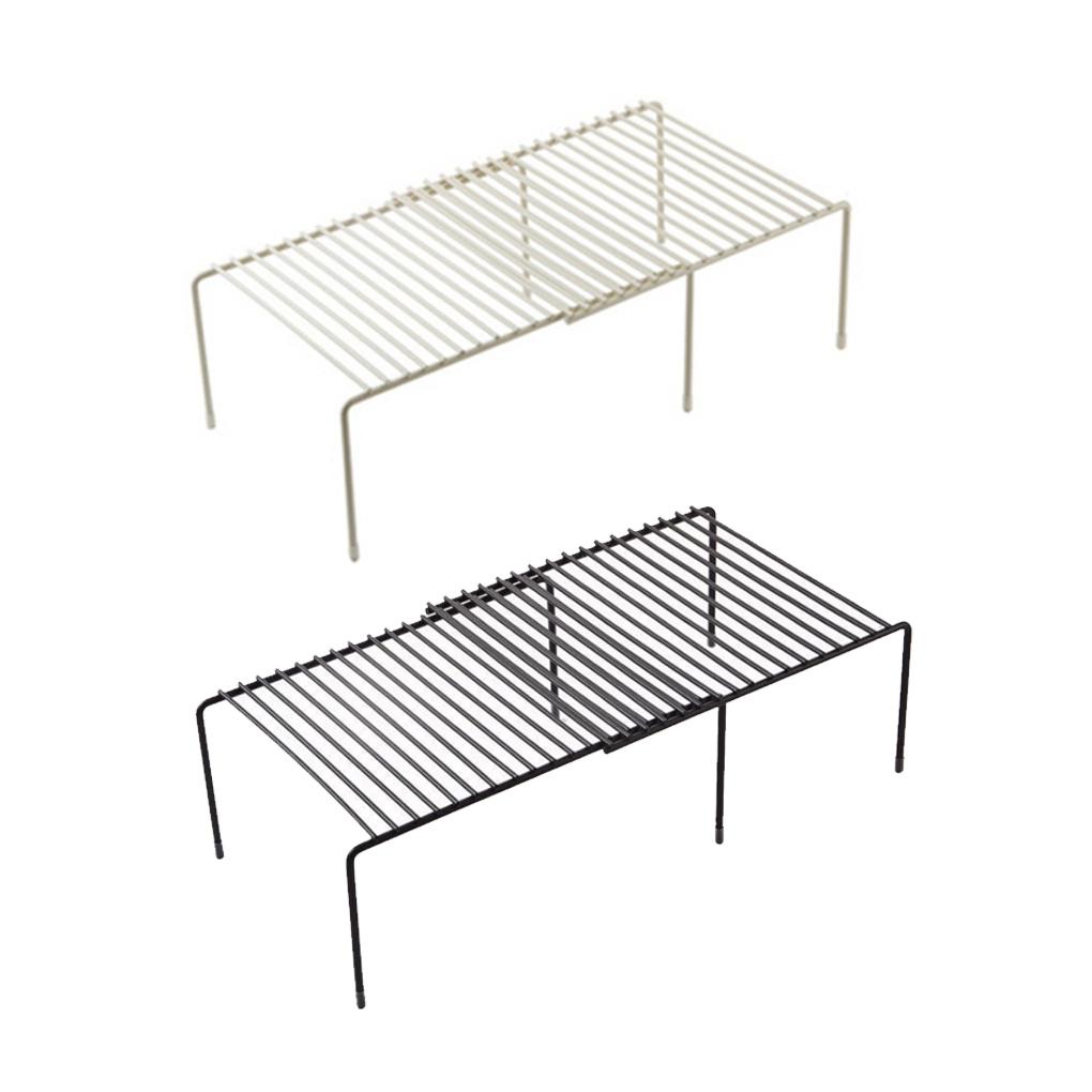 Lagerregal, Teleskop-Platzsparende Metall-Hohlregale, robuste Konstruktion, Schrank-Organizer, Schränke, Tassen, Küche