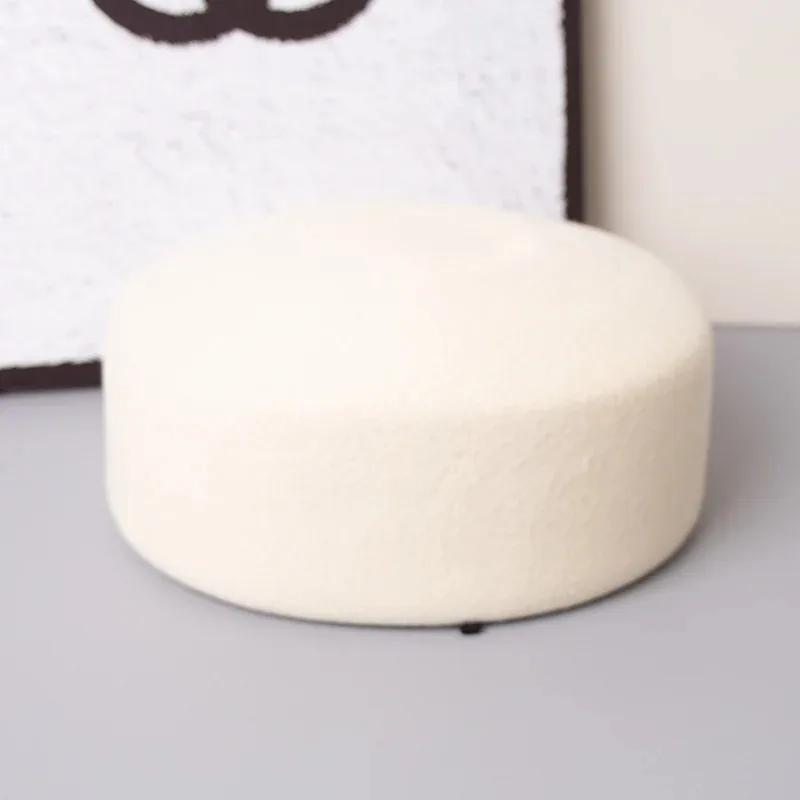 French Beret Hat Women Straw Cap Summer Circle Woven Sun Hat Church Derby Party Hostesses Pillbox Hat Millinery Fascinator Base