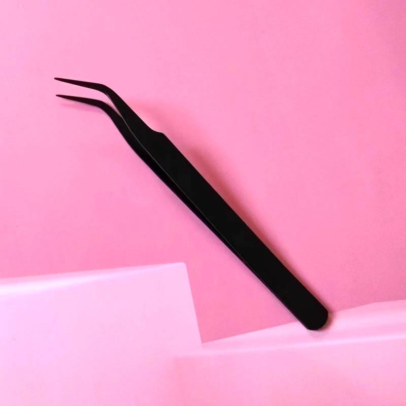 

Ручной работы Многофункциональный пинцет из нержавеющей стали с изогнутым кончиком для DIY, подбора бриллиантов, накладных ресниц и наращивания.