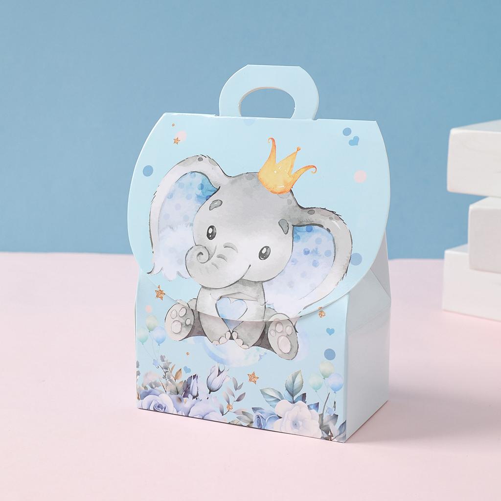 Pink Eliphant Gift Boxes Birthday Wedding Party Decoration for Home Gift Tote Boxes Happy Birthday Baby Shower Party Supplies