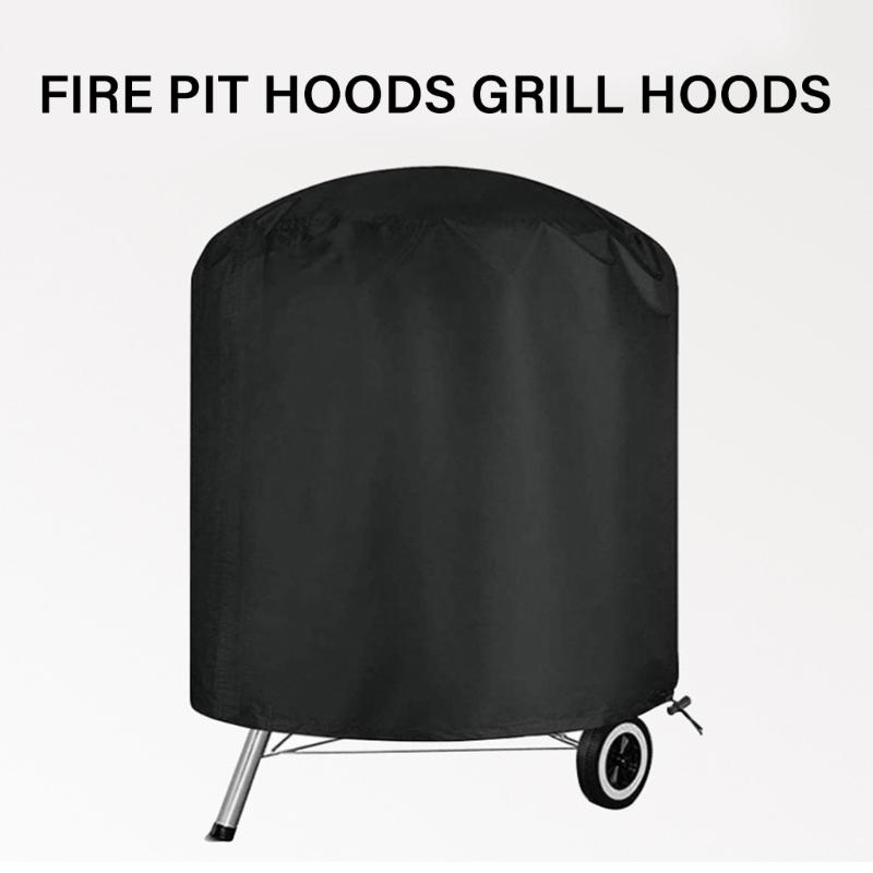 Sun Protecting Outdoor Grills Cover With Elastics Closures And Compacts Storage For Charcoals Barbecues