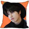 New Han Jisung KPOP Pillow Cover Bedroom Home Office Decorative Pillowcase Square Zipper Pillow Cases 45X45CM Satin Soft No Fade