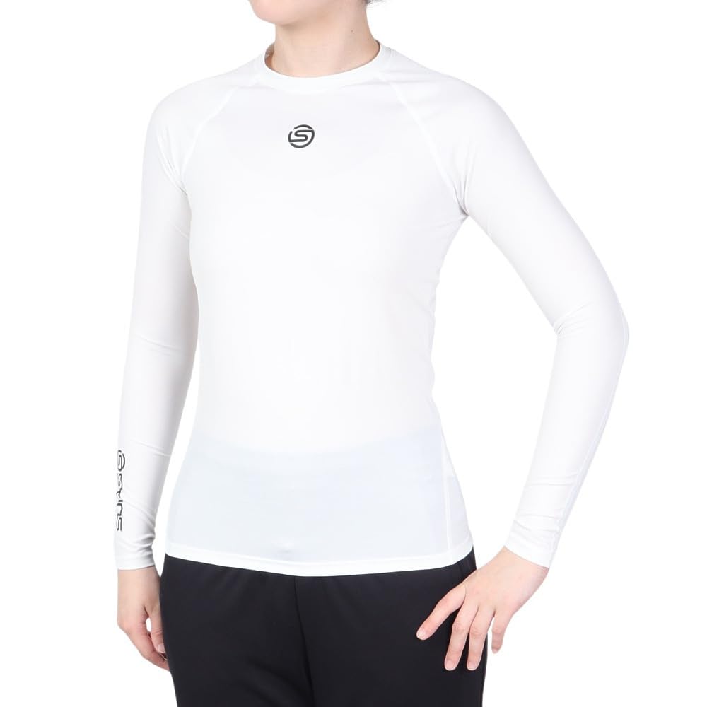 Skins Long Sleeve Compression Size M SERIES-1 Women's Shirt, 18221110, White,
