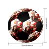 Soccer Ball Colorful Machine Stitched PVC Size 5 Team Training Competition Ready Durable High-Bounce Cool Sports Gift