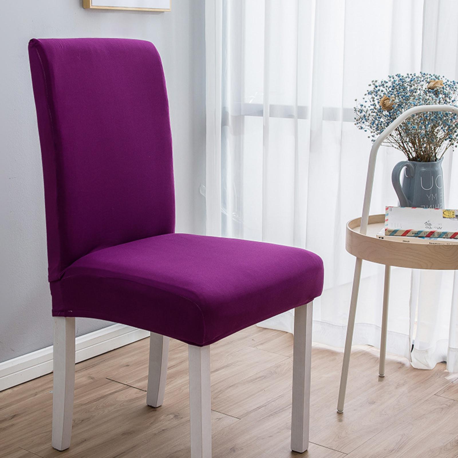 

Стрейч Чехол на стул Чехол на обеденный стул Цельный чехол на стул One Size фиолетовый