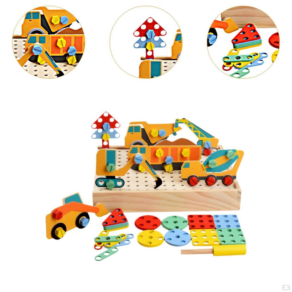 Children's Screw Toy Play Set, DIY Construction Tool for Imaginative Fun