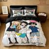 Takopi'S Original Sin Pattern Bedding Quilt Set Quilt Cover Pillowcase Home Birthday Gift(1 * duvet cover + 2 * pillowcase, without core)
