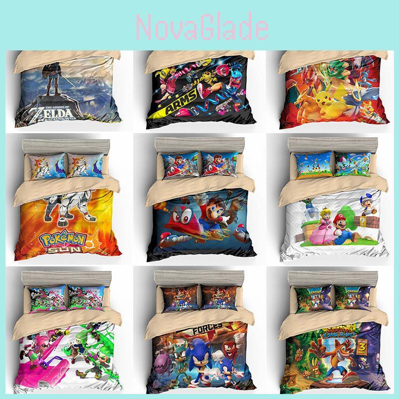 Premium Nordic Style Customizable Three Piece Bedding Set With Digital Print For Luxurious Comfort