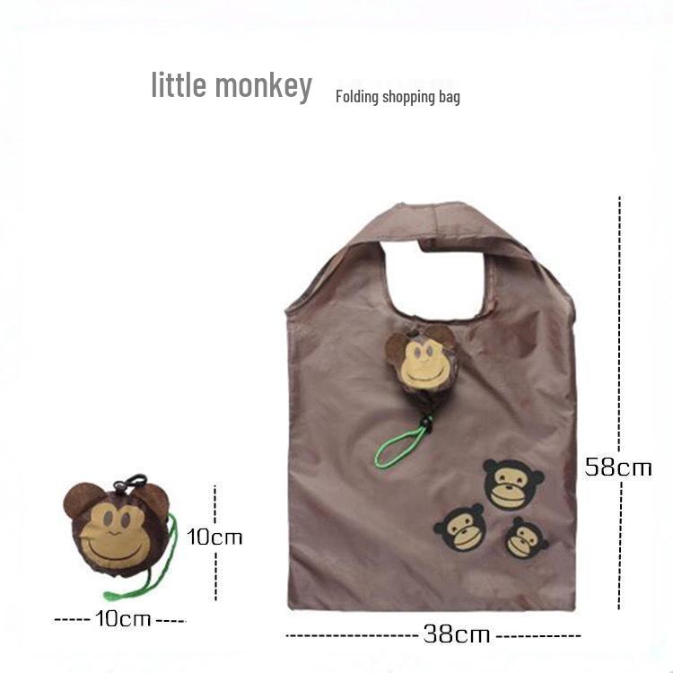 Eco-friendly Foldable Cartoon Animal Tote Bag