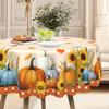 Autumn Pastoral Table Cloth, Pumpkin Sunflower Print, Waterproof, Oil-Proof And Anti-Scalding, Household Table Decorative Cloth
