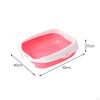 Cat Toilet Open Top Pet Litter Tray Kitten Pan for Small Pets Rabbit