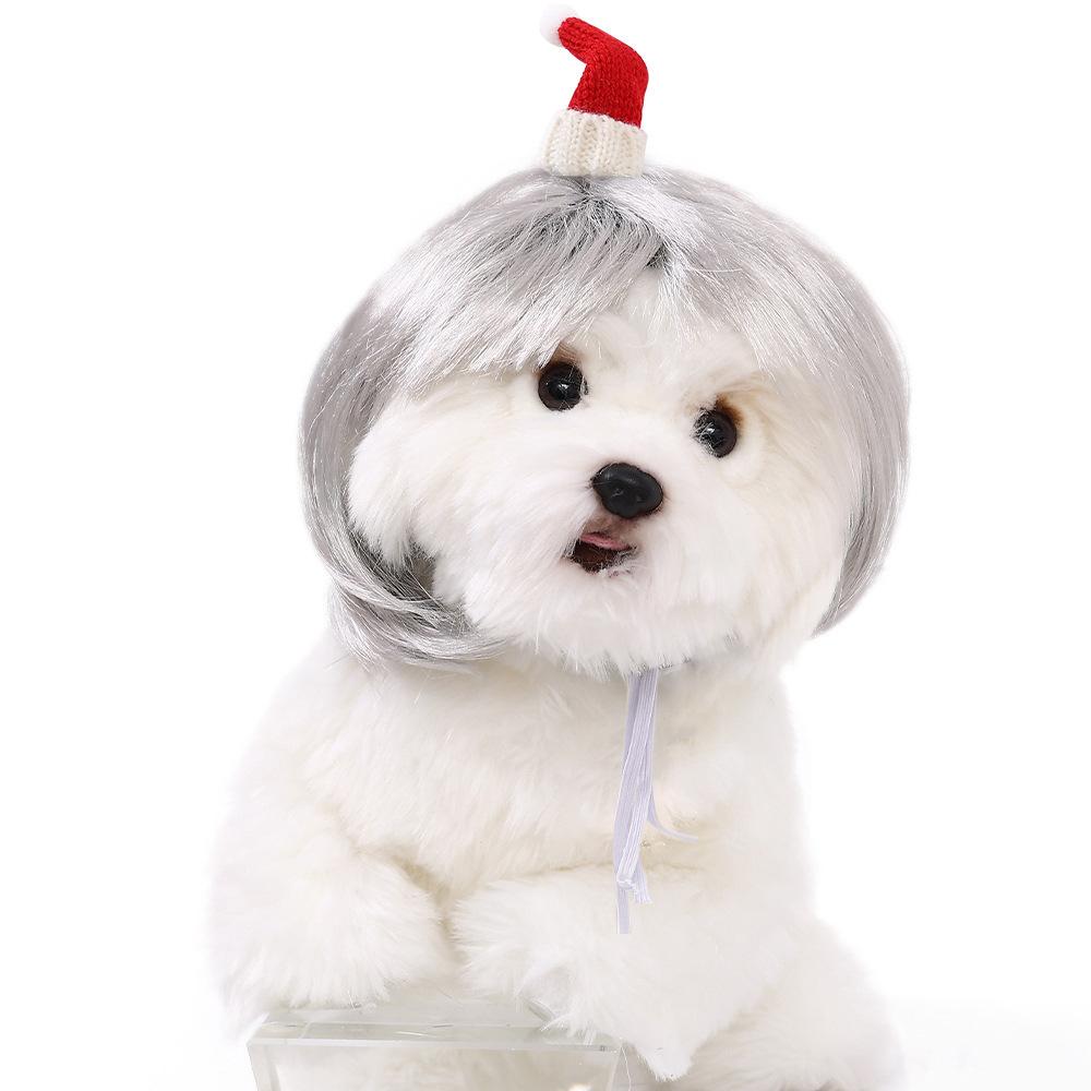 Pet Quality Premium Wig For Dogs And Cats In Trendy Bob Cut For Seasonal Celebrations