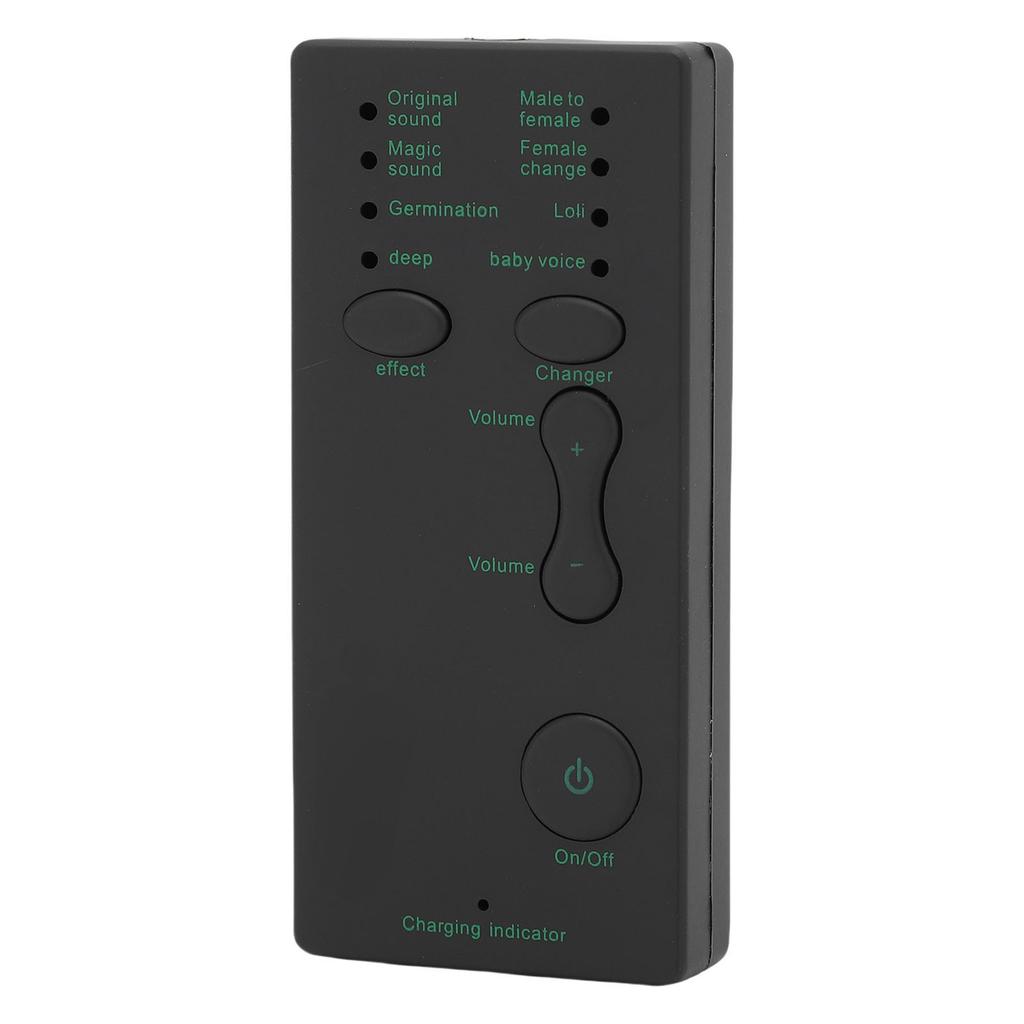 Portable Voice Changer,   Mixer with 3.5mm Interface, 8 Voice Modes,   Mixer, USB Rechargeable Small Sound Effect Machine for Live Chat Sing f