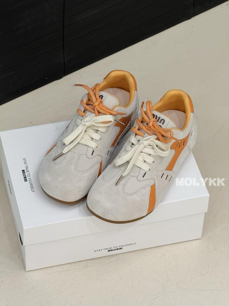 Korean Version of Spring Pair of Shoelaces German Training Shoes Women's Inner Height Increase Leather Thick Sole Versatile 2025 New Small Fresh Forre