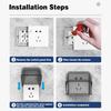 Caixa Tomada de Banheiro Exterior Caixa à Prova d'Água Proteção Tomada Interruptor Capa Protetora Plugue Elétrico Capa à Prova de Chuva