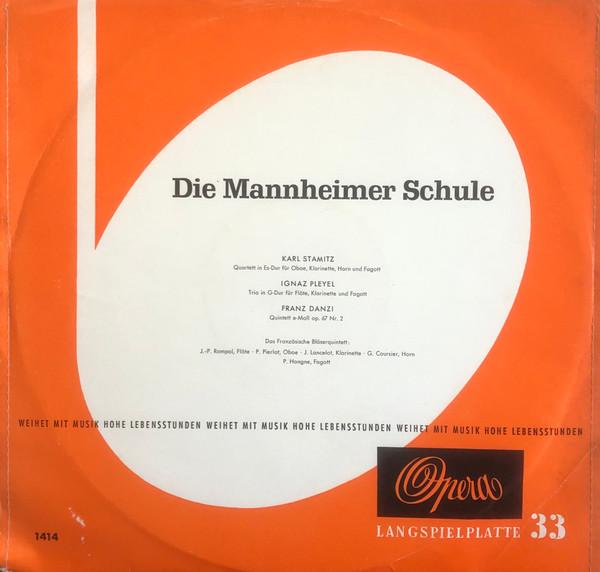 

LP Record CARL STAMITZ IGNAZ PLEYEL FRANZ Die Mannheimer Schule 1414 Opera 1962 Germany Classical Used