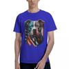 American Pitbull Terrier USA Flag Patriotic Dog 100 Cotton Casual Breathable Confortable Anime Designer Clothes Men Mens Gifts
