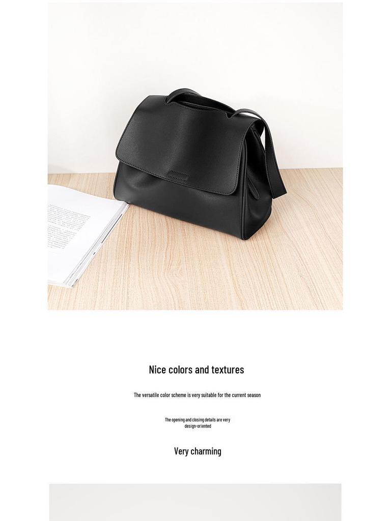 High-End Genuine Leather Cowhide Crossbody Tote for Women – Large Capacity, Versatile Fashion Handbag