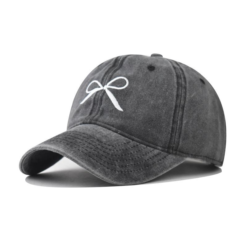 Casquette de baseball à broderie nœud en coton printemps nouveau casquette à broderie personnalisée