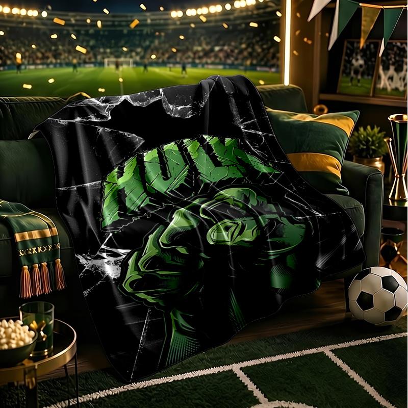 Hero Power Breaks Through Throws Blanket Flannel Blankets Plush for Couch Bed Gifts for Men Women Travel picnic blanket Christmas fan gifts