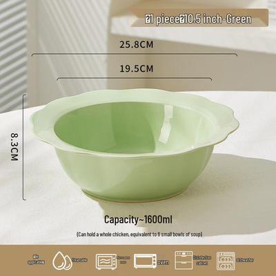 ZISIZ French Cream Style Ceramic Soup Bowl