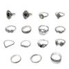 1Set Lady Bohemian Style Ring - Retro and Exaggerated Alloy Ring