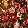 44Pcs/Set Shiny Christmas Ball 6/3CM Xmas Baubles Durable Xmas Ornament Ball  Home