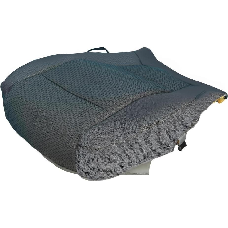Medium Gray Cloth Driver Side Bottom Seat Cover Compatible with Ford F150 XLT 2015 2016 2017 2018