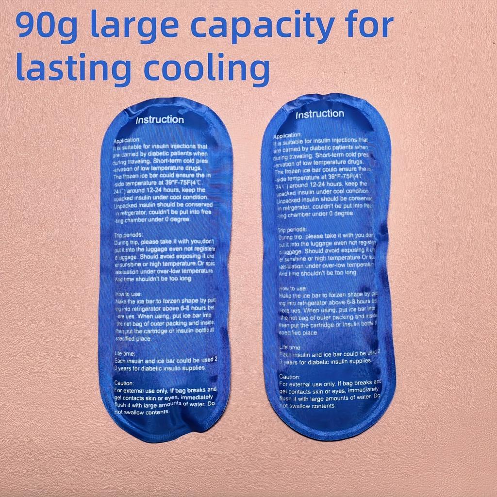 Portable Insulated Insulin Cooling Bag Cooling Packs, Insulated Insulin Case, Lightweight Zipper Design, Travel Storage Bag