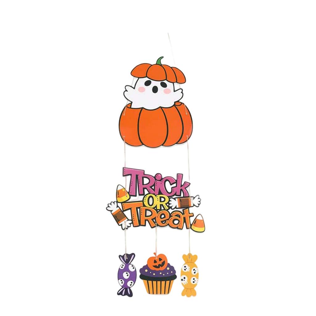 Halloween Pumpkin Candy Door Hanging Decoration for Party Scene and Home Decor