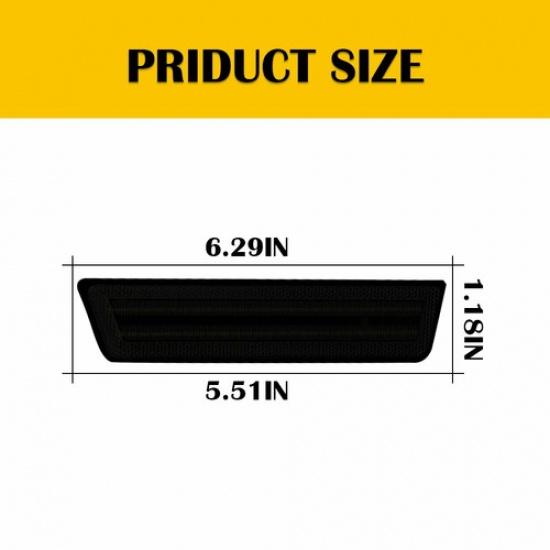 For 2008-2014 Dodge Challenger Front Bumper Side Marker Lights Lamp Smoked Amber