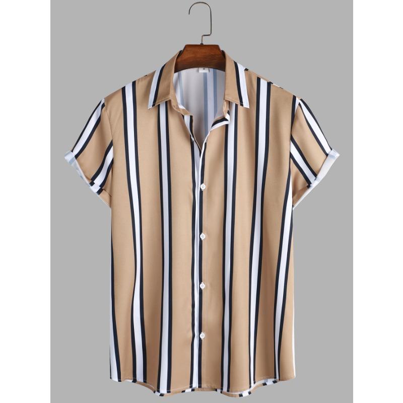 Men's Cable Knit Collar Shirt