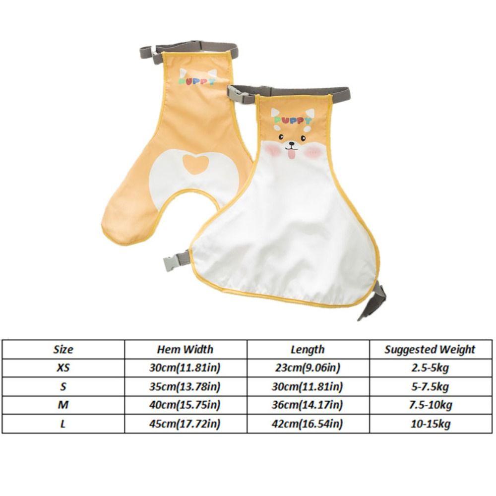 Protective Corgi Tummy Apron Waterproof Dog Belly Cover Corgi Belly Clothes  French Bulldog