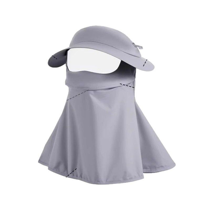 Women's Full Face UV Protection Ice Silk Sunscreen Mask for Driving & Cycling