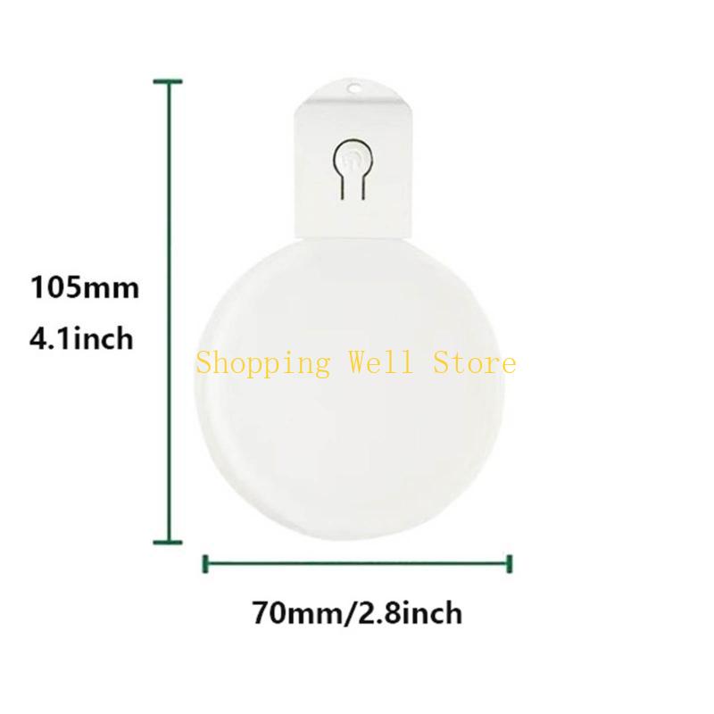 KX4B Clear Round Acrylic Sublimation Ornament Blanks with LED Light DIY Christmas Decor