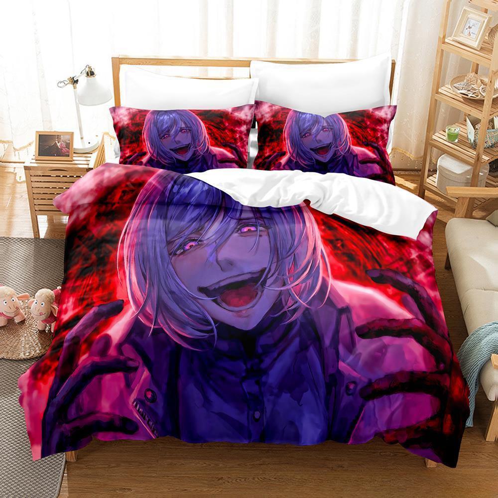 

Akudama Drive Bedding Set Single Twin Full Queen King Size Bed Set Adult Kid Bedroom Duvet cover Sets 3D Anime Bed Sheet Set EU Twin 135x200cm