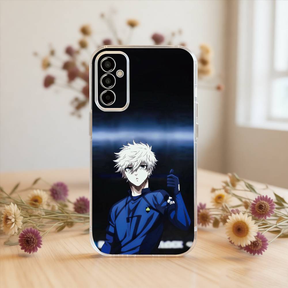 Blue Lock Nagi Seishiro Handyhülle Transparentes Silikon Weich Für SamsungA10,12,20,21S,30,31,40,50,51,52,70,71