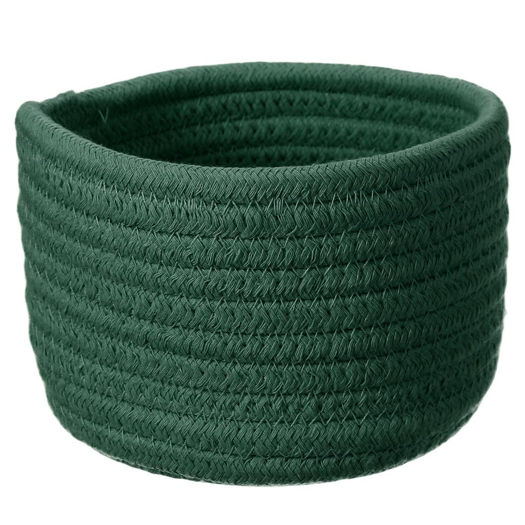 Uxcell Small Cotton Rope Woven Storage Basket Shelf Closet Storage Gift Woven Basket Cute Nursery Box Bin Decor Organization Bin