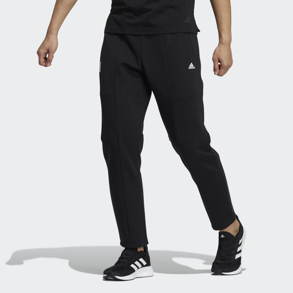 Adidas Knit Warm Pants With Minimal Logo Men Bottoms Black H39281