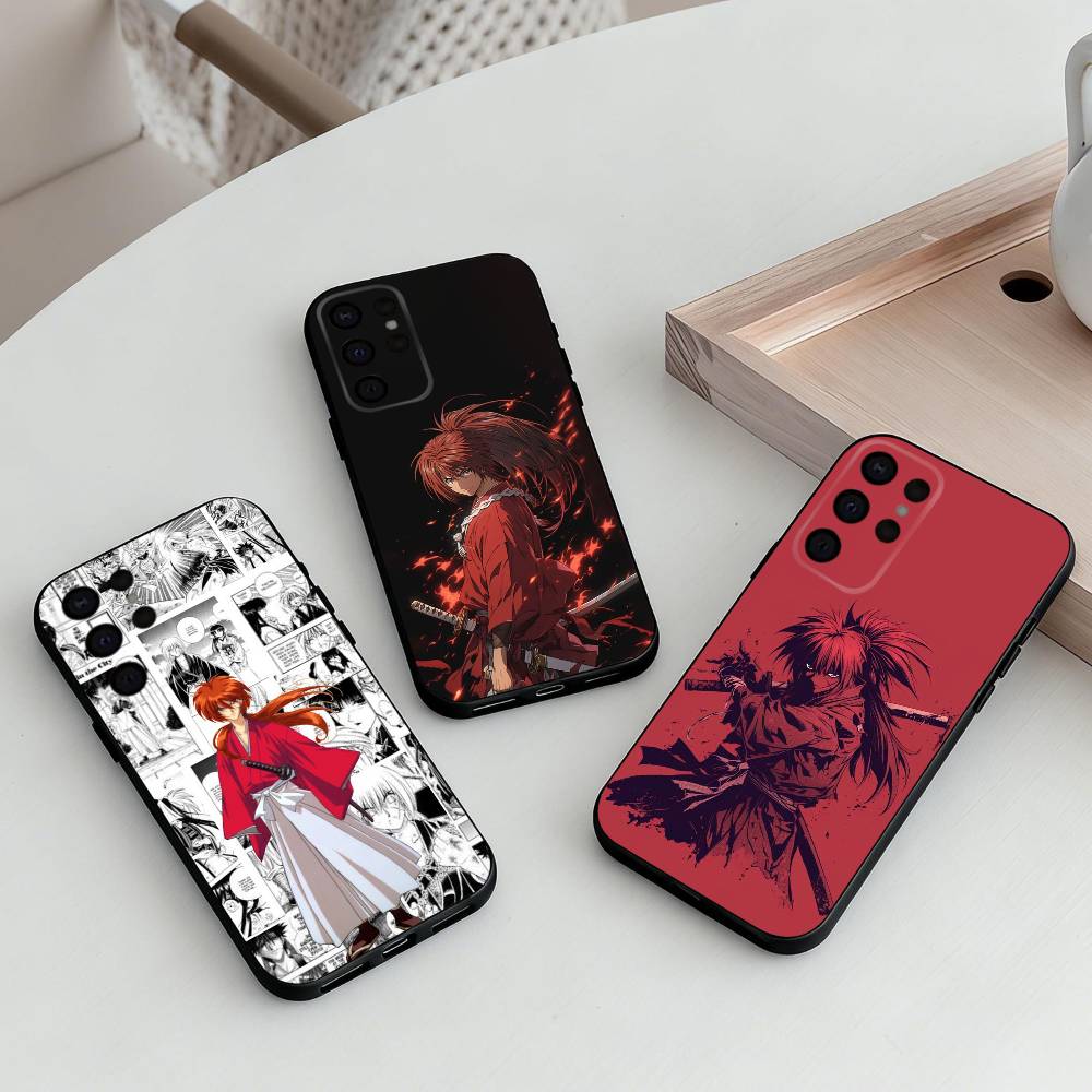 Anime R-Rurouni K-Kenshin-N Phone Case For Samsung S25,24,23,22,30,21,10,9,Ultra,Plus,Lite,FE,4,5 G Soft Black Case
