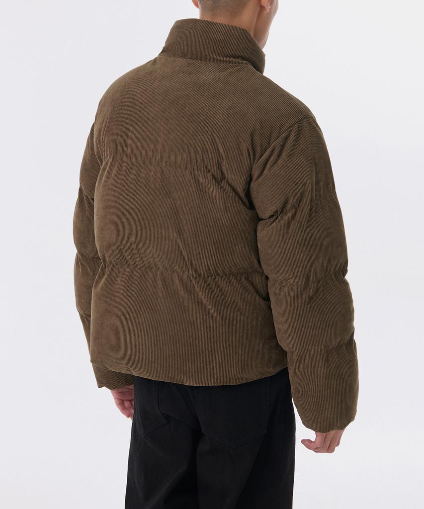 Musinsa Standard Daily Puffer Corduroy Short Padded Jacket [Baroque Brown]