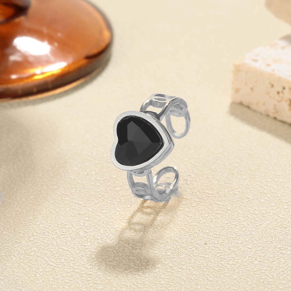 European & American Minimalist Stainless Steel Open Rings - Non-Fading INS Style