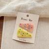 2pcs/set Cute Jelly Color Korean Fashion Kids Girl Hair Clip Triangle Candy Sweet Barrttes for Children BB's Clip Headwear
