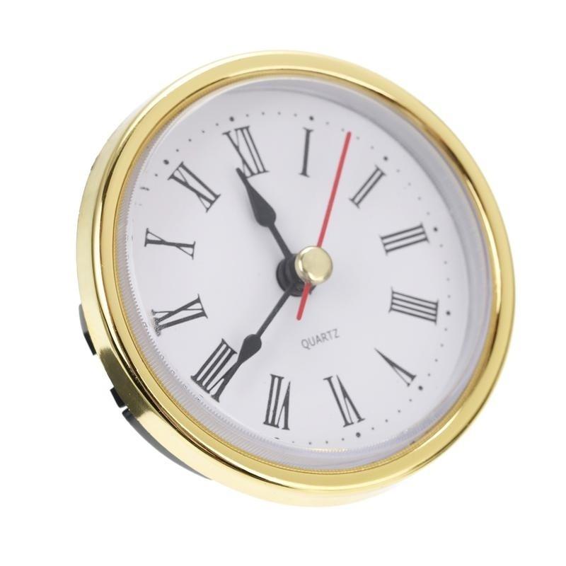High Quality Classic Clock Craft Quartz Movement 2-1/2" (65mm) Round Clocks Head Insert Roman Number Mayitr Little Clock
