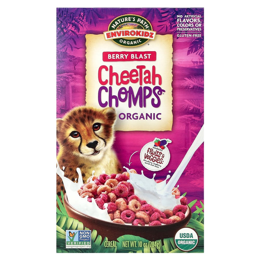 Nature s Path Cheetah Chomps Cereal, Berry Blast Flavor